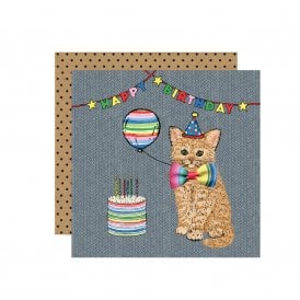 Ginger Cat Happy Birthday Card