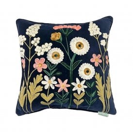 Winslow Navy Velvet Cushion