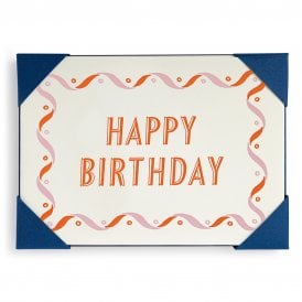 Ariana Pink & Orange Happy Birthday Pack of 5 Notecards
