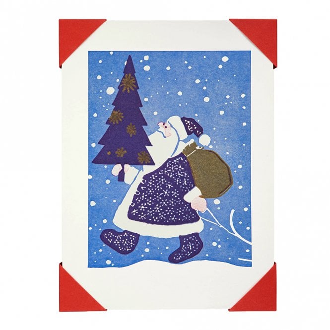 Archivist Vintage Father Christmas Pack of 5 Notecards