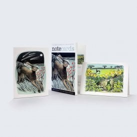 Angela Harding Hare Shooting Stars / Look Out Notecard Pack