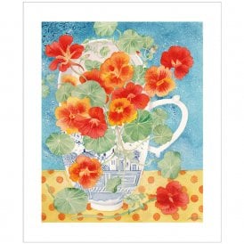Angie Lewin Late Summer Nasturtiums Card