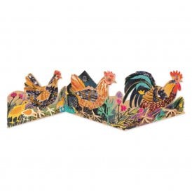 Mark Hearld Chickens Concertina Card