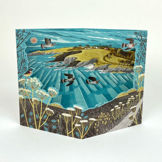 Art Angels Publishing Matt Johnson Maenporth Coast Path 3D Card