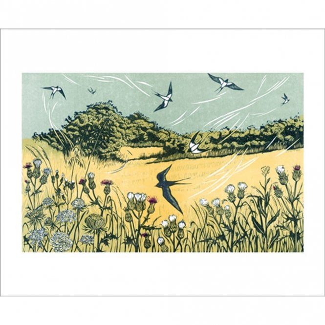 Art Angels Publishing Niki Bowers Bayfield Swallows Card