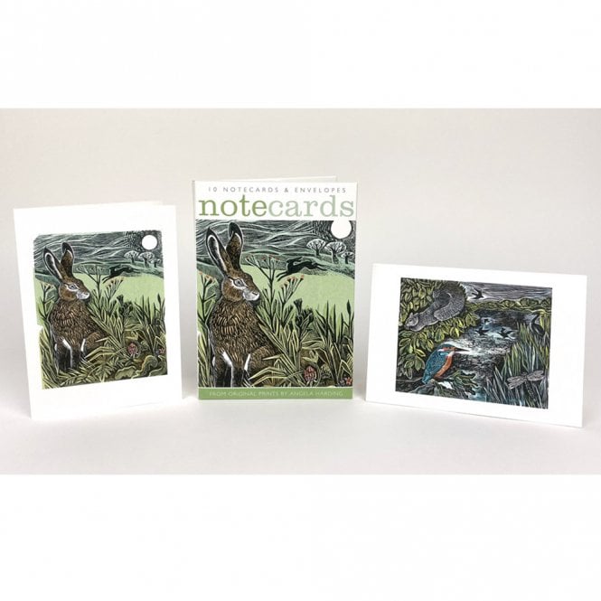 Angela Harding  Hidden Hares / Kingfisher & Squirrel Notecard Pack