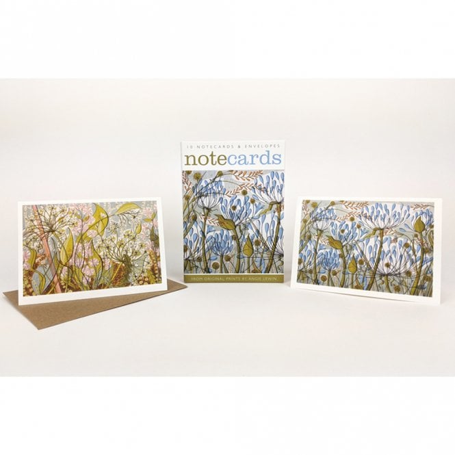 Art Angels Publishing Angie Lewin Agapanthus II / Ramsons & Campion Notecard Pack