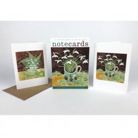Angie Lewin Snowdrops & Ferns / Snowdrops & Lichen Notecard Pack