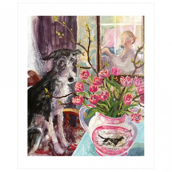 Art Angels Publishing Brita Granström Hilda and Tulips Card