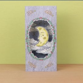 Fee Greening Magical Moon Die-Cut Card