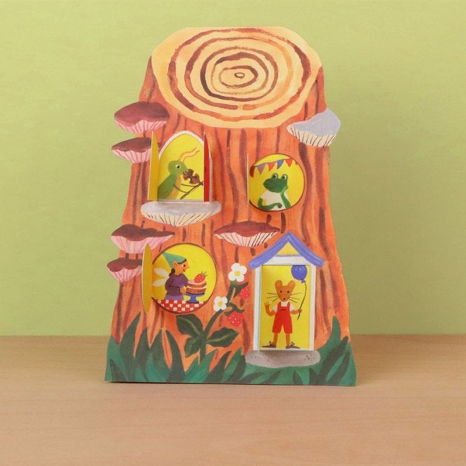 Art Angels Publishing Gemma Koomen Little Log House Die-Cut Card