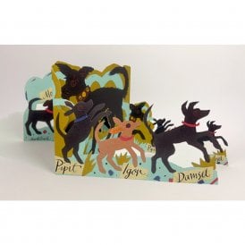 Mark Hearld Puppy Parade Concertina Card