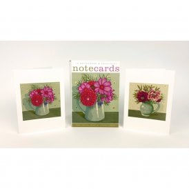 Vanessa Lubach Dahlia and Cosmos / Grey Jug with Hellebores Notecard Pack