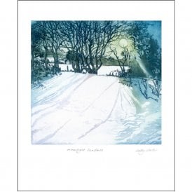 Sally Winter Moonlight Shadows Card