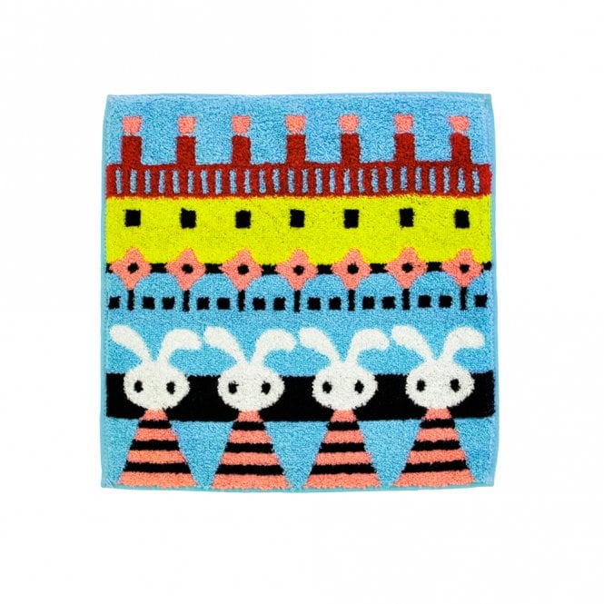 Atsuko Matano BD Bunny Sky Blue Face Cloth