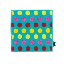 Drops Blue Face Cloth