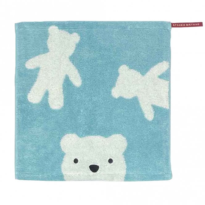 Atsuko Matano Polar Bear Sky Blue Guest Towel