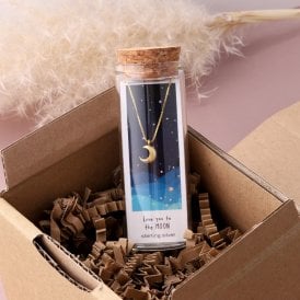 Love You To The Moon Gold Necklace