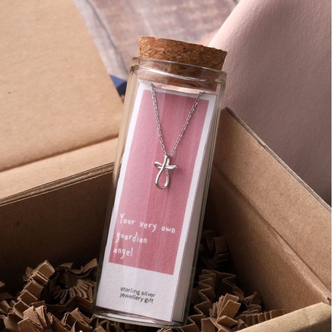 Attic Creations Your Own Guardian Angel Silver Necklace