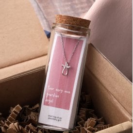 Your Own Guardian Angel Silver Necklace
