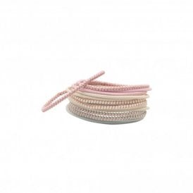 Pack of 14 Thin Pastel & Lurex Elastic Hairbands