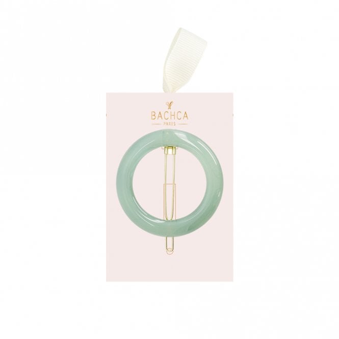 Bachca Paris Sea Green Round Hair Clip