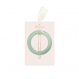 Sea Green Round Hair Clip