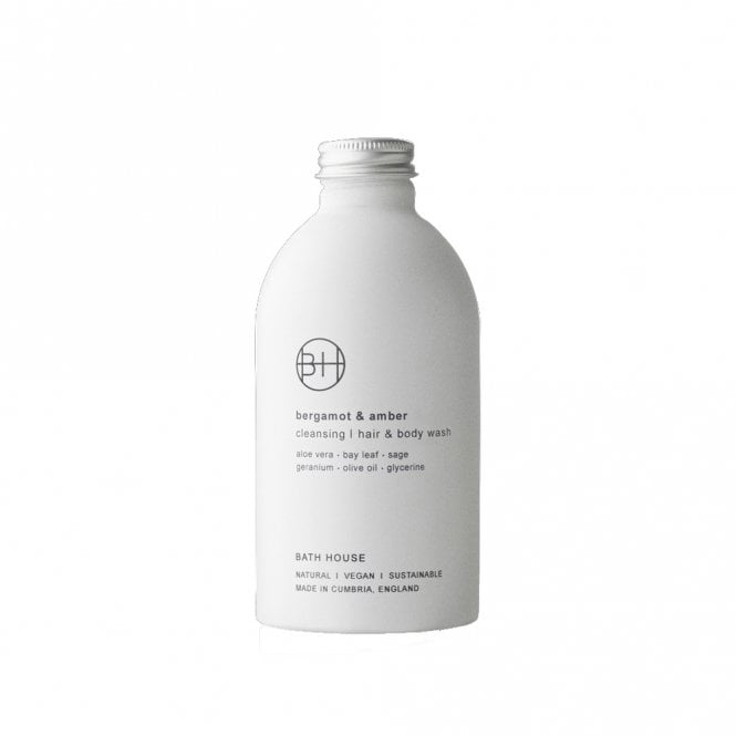 Bath House Bergamot & Amber Hair and Body Wash 300ml