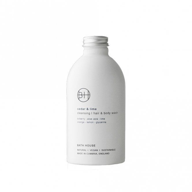 Bath House Cedar & Lime Hair and Body Wash 300ml