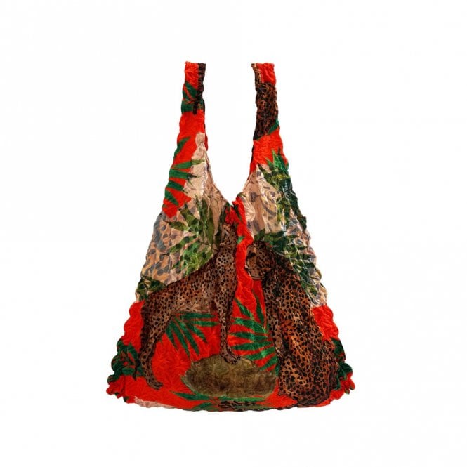 Be Bougie Ltd Leopard & Palm Eco Stretchy Tote Bag