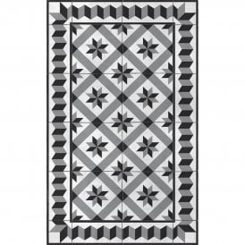Gothic Silver Concrete Large Vinyl Mat