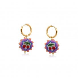 Cherry Vivid Charm Petite Earrings