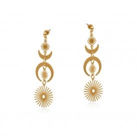 Delphi Altar Gold Statement Earrings