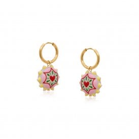Heart Vivid Charm Petite Earrings