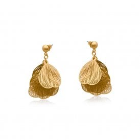 Livia Petal Gold Earrings