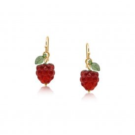 Malina Raspberry Drop Earrings