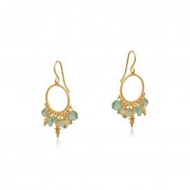 Penelope Green Petite Gold Earrings