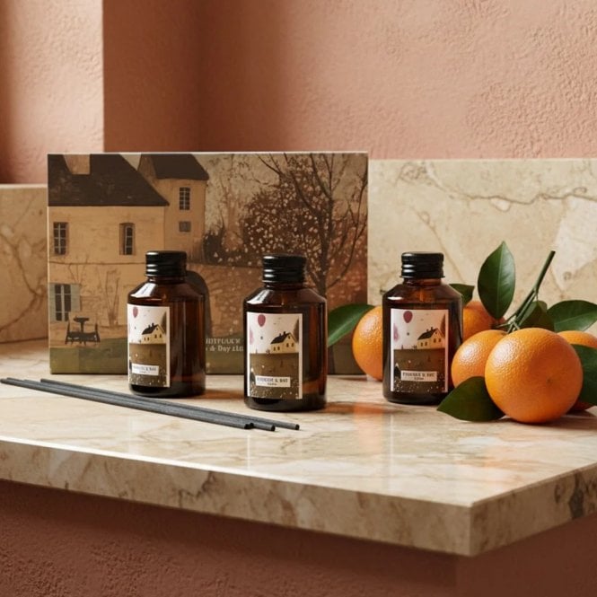 Biggie Best New England Orange & Bay Mini Diffusers Gift Set