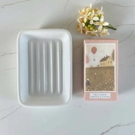 New England Orange Blossom Soap & Dish Set