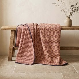 Riri Kantha Rouge Bedspread