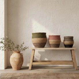 Sambat Colourful Seagrass Basket