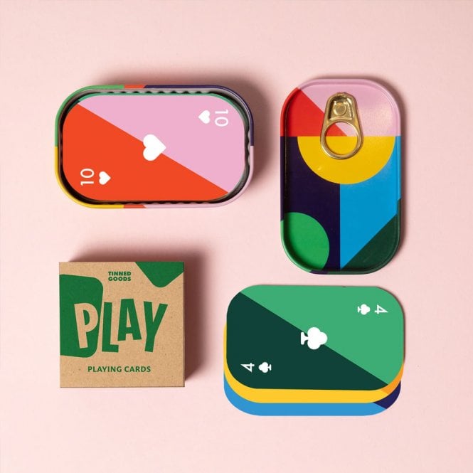 Block Design Playing Cards Tin