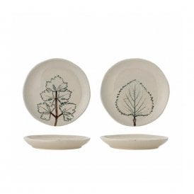 Aubrin Leaf Nature Stoneware Small Plate