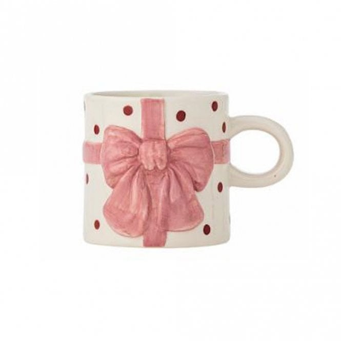 Bloomingville Bowie Rose Pink Polka Dot Stoneware Mug