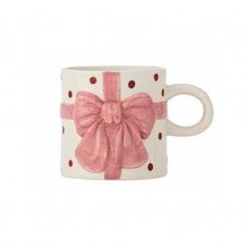 Bowie Rose Pink Polka Dot Stoneware Mug