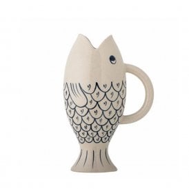 Eimy Blue Fish Stoneware Jug
