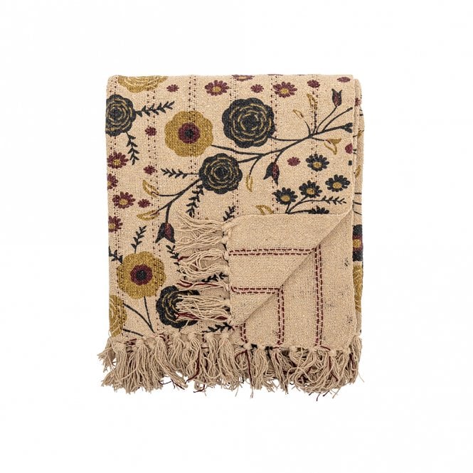 Bloomingville Eydis Nature Recycled Cotton Throw