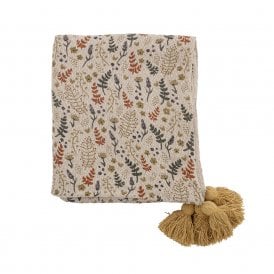 Filipa Yellow Recycled Cotton Throw