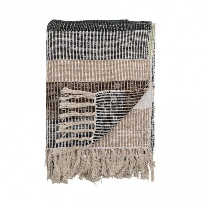 Bloomingville Isnel Brown Recycled Cotton Throw
