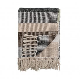 Isnel Brown Recycled Cotton Throw